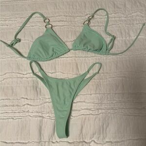 Wild Fable Light Green Bikini Set